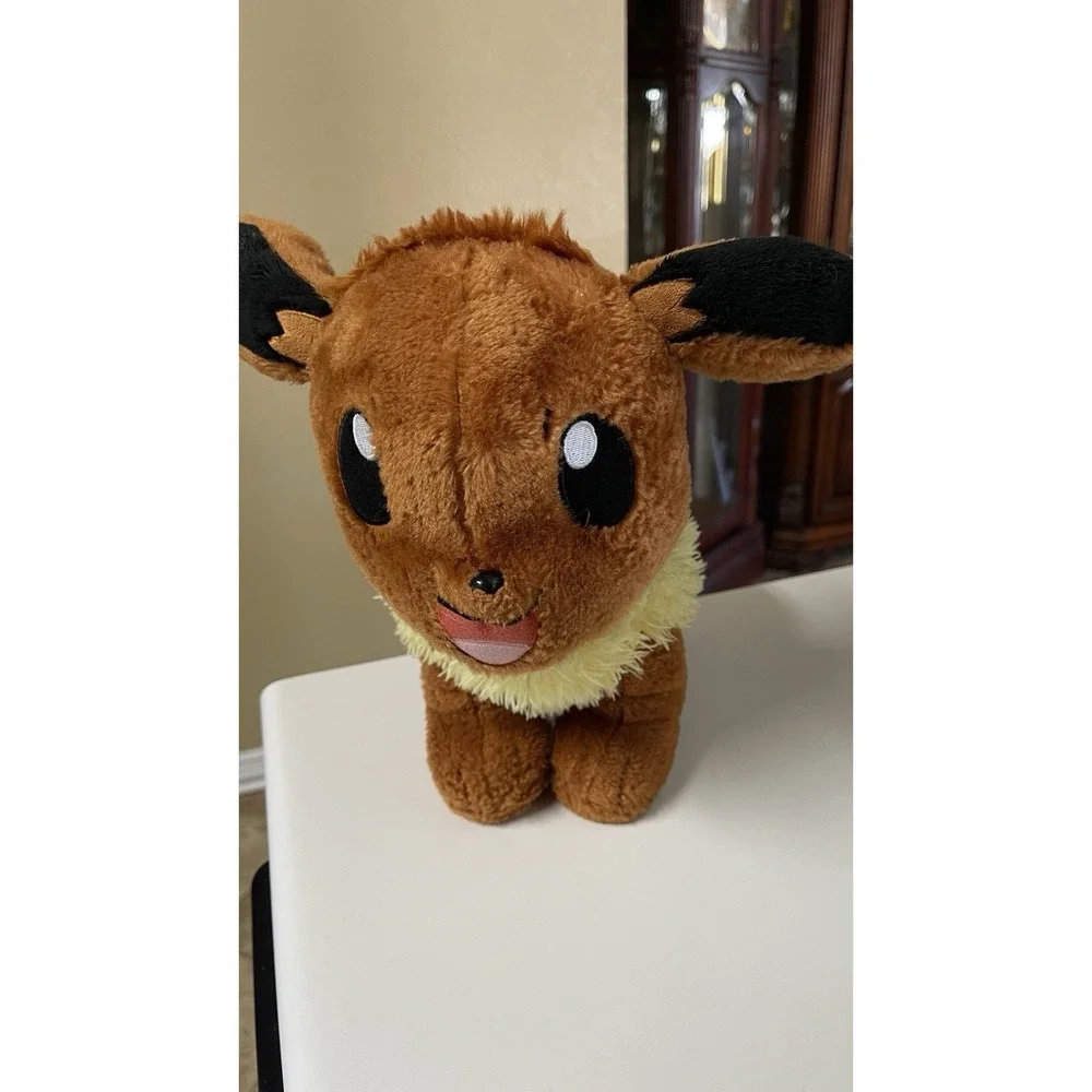 Build A Bear Plush Pokemon Eevee‎ Brown Yellow Stuffed Animal